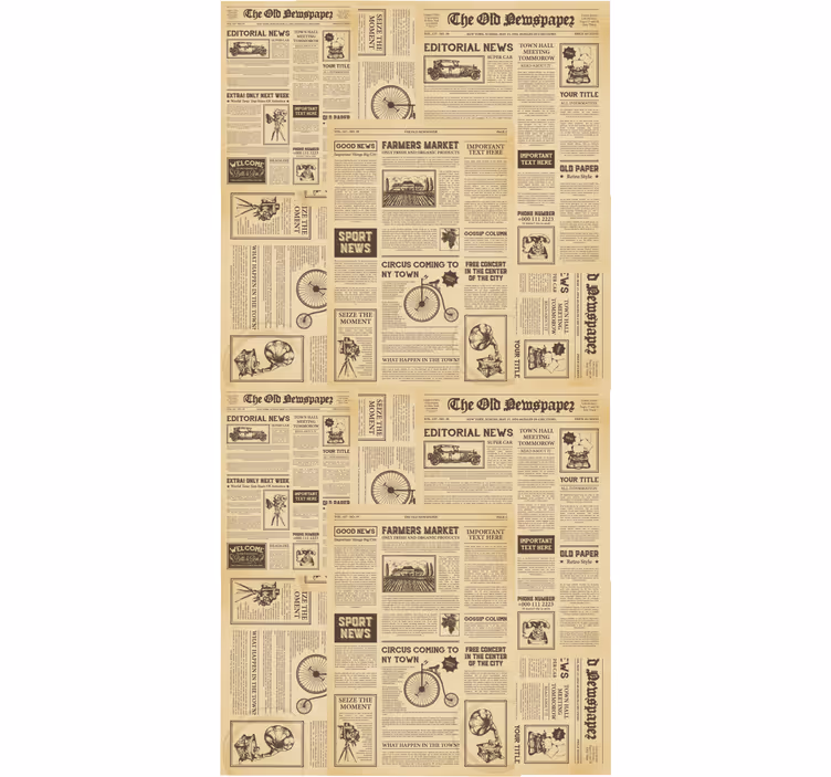 Rolo zavesa za pisarno v vintage ameriškem slogu - TenStickers