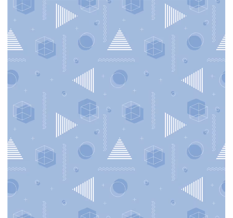 Rolo zavesa za najstnika geometrijska modra - TenStickers