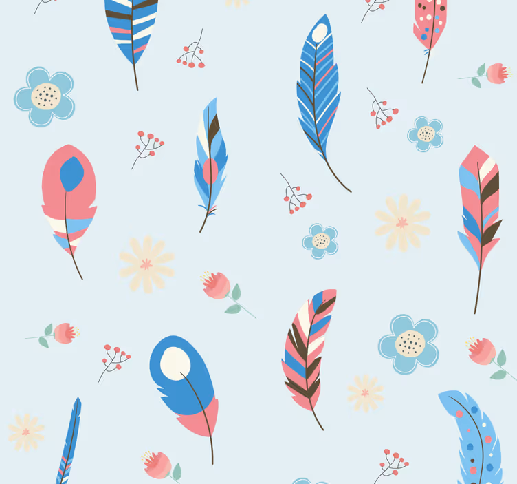 Rolo zavesa za najstnika boho perje motiv - TenStickers