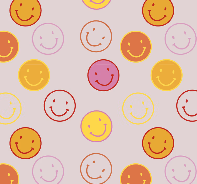 Rolo zavesa za najstnika z nasmejanimi obrazi - TenStickers