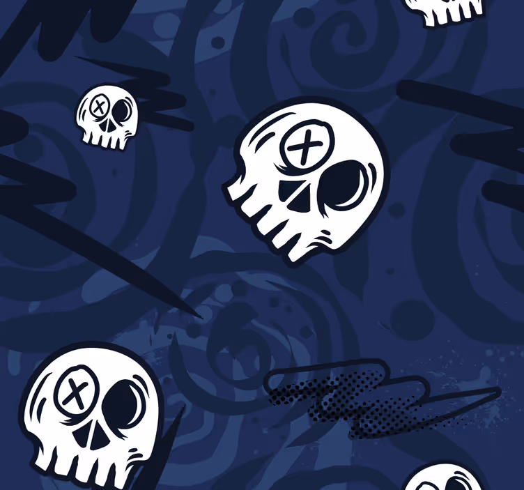 Rolo zavesa za najstnika s grafiti lobanjami - TenStickers