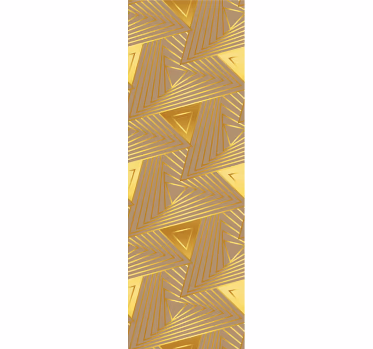 Sodobni senčilo eklektični zlat geometrijski vzorec - TenStickers