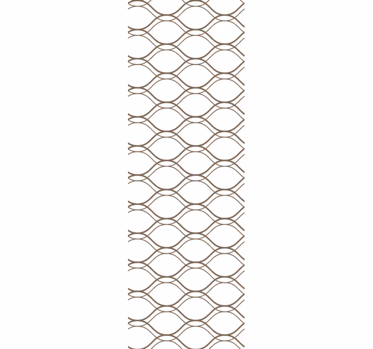 Sodobni senčilo rjav valovit geometrijski vzorec - TenStickers