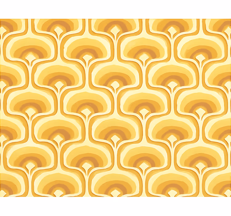Rumeni roloji retro rumeni vzorec - TenStickers