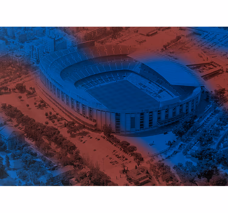 Rolo zavesa za kuhinjo fotomural barcelona camp nou - TenStickers