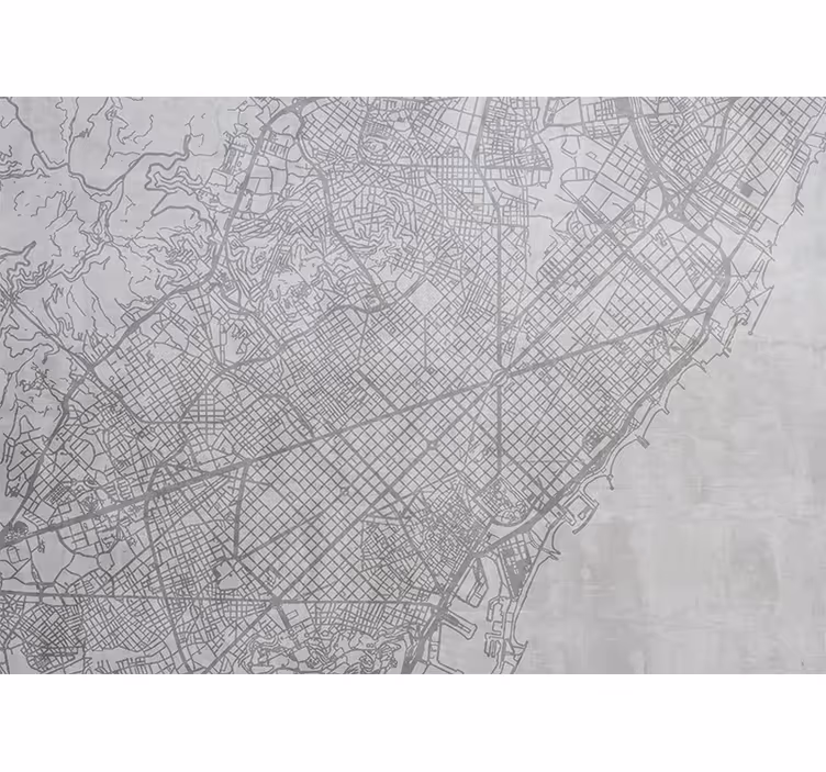 Rolo zavesa za kuhinjo zemljevid barcelone - TenStickers