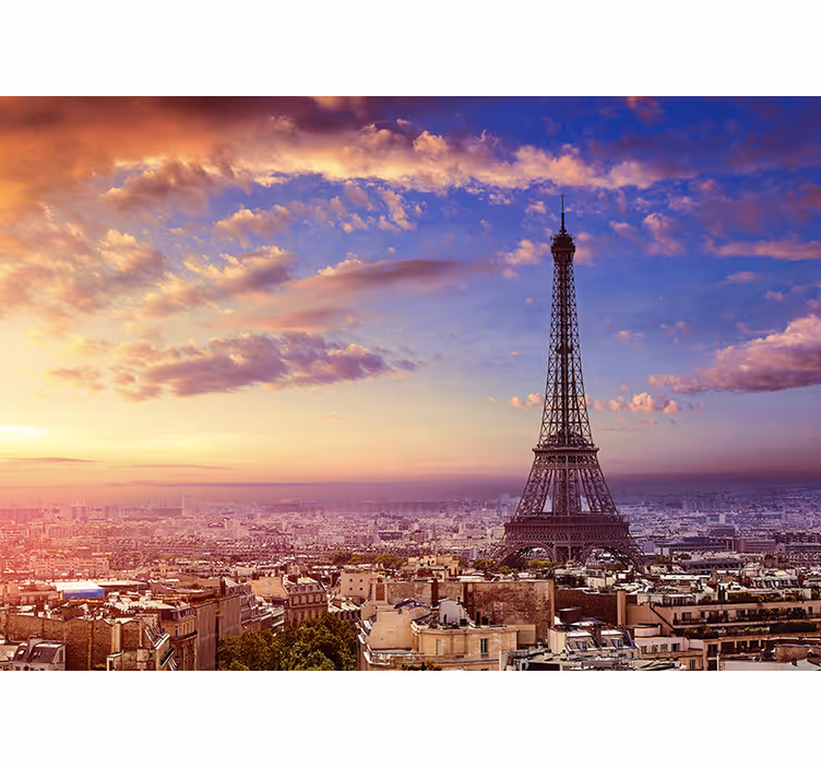 Rolo zavesa za kuhinjo pogled na pariz - TenStickers
