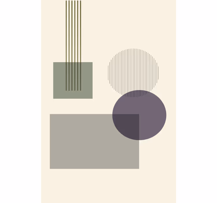 Rolo zavesa za dnevno sobo mehke geometrijske oblike - TenStickers
