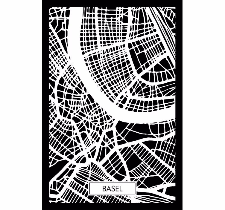 Rolo zavesa za dnevno sobo topografska karta basla - TenStickers