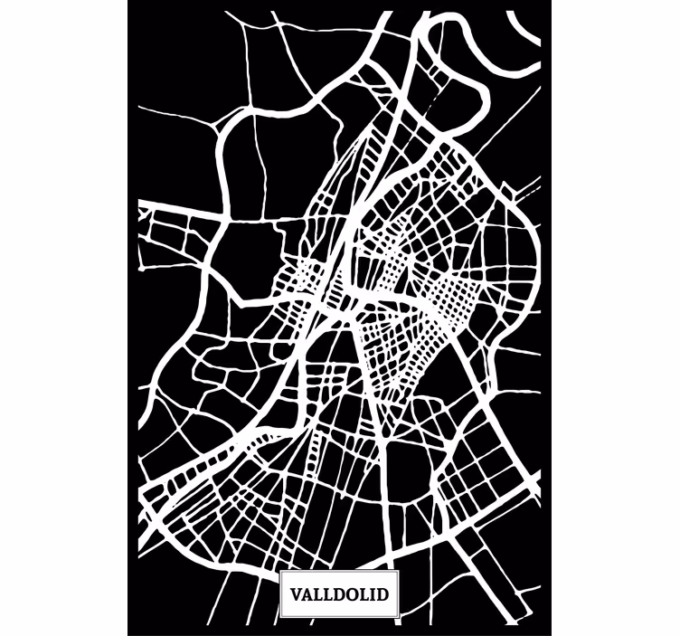 Rolo zavesa za dnevno sobo topografska karta valladolid - TenStickers