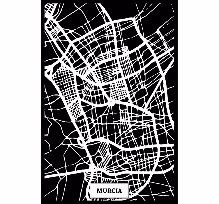 Rolo zavesa za dnevno sobo topografska karta murcije - TenStickers