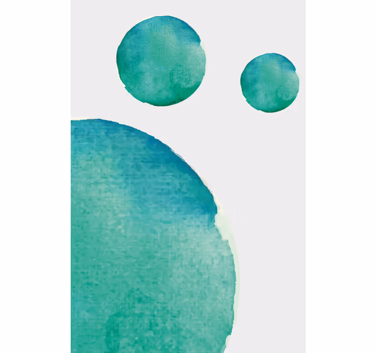 Rolo zavesa za dnevno sobo abstraktna akvarelna aquamarin - TenStickers