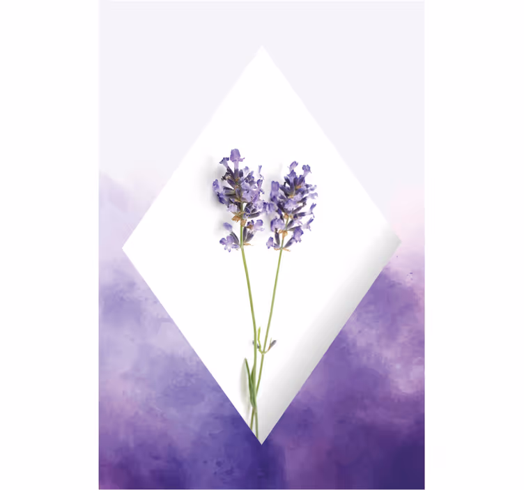 Rolo zavesa za dnevno sobo lavanda akvarelna kolaž - TenStickers
