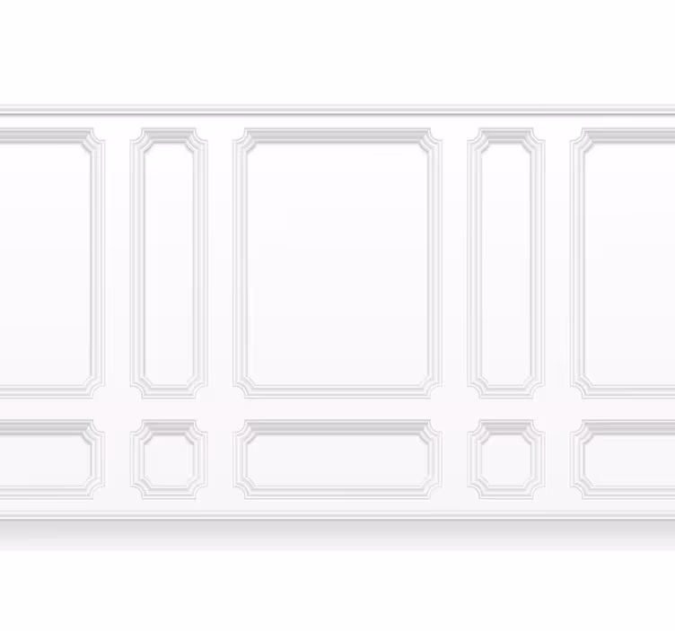 Bela rolo zavesa klasični kvadrati - TenStickers