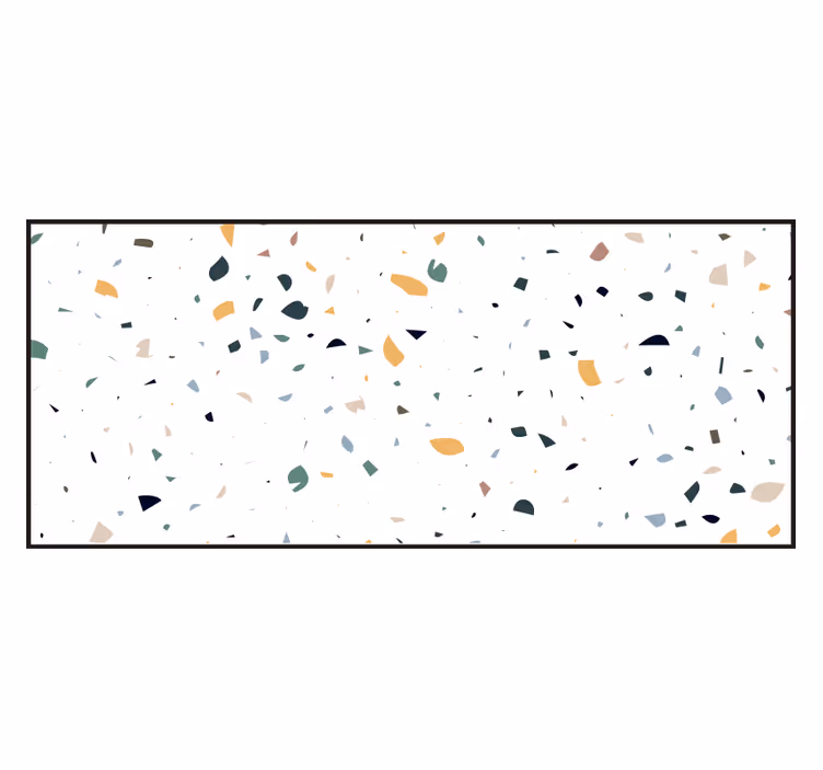 Bela rolo zavesa bela terrazzo - TenStickers