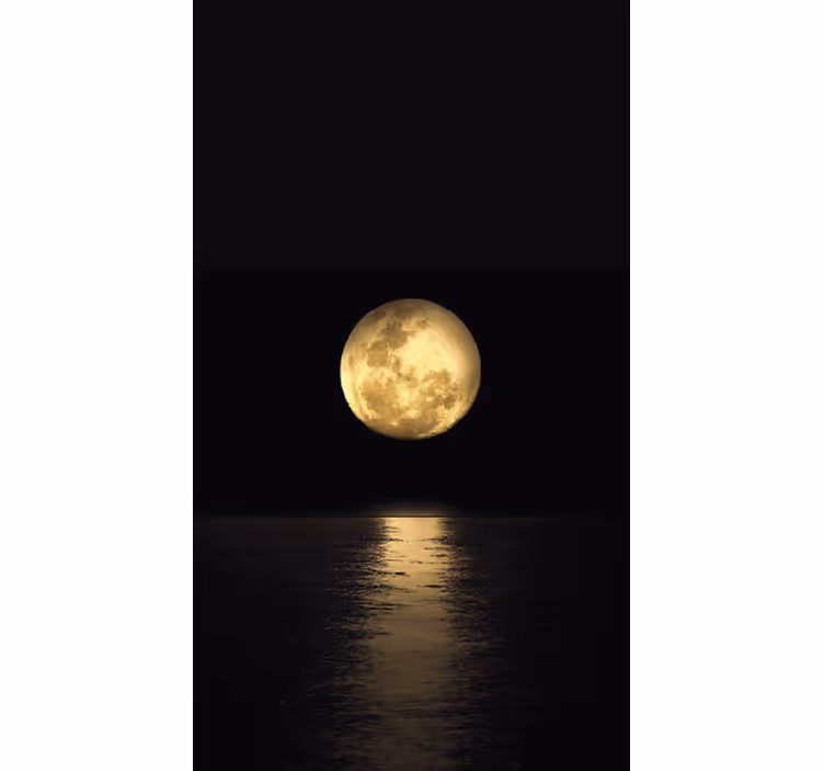 črni roloji zlat svetloba lune - TenStickers