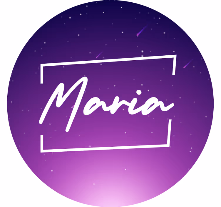 Vijolični roloji vijolična galaksija z imenom - TenStickers