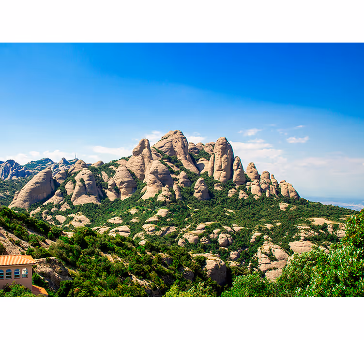 Rolo zavesa za dnevno sobo gorska katedrala montserrat - TenStickers