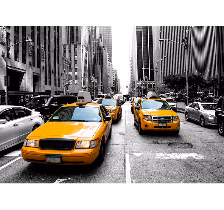 Rolo zavesa za dnevno sobo new york taksi - TenStickers