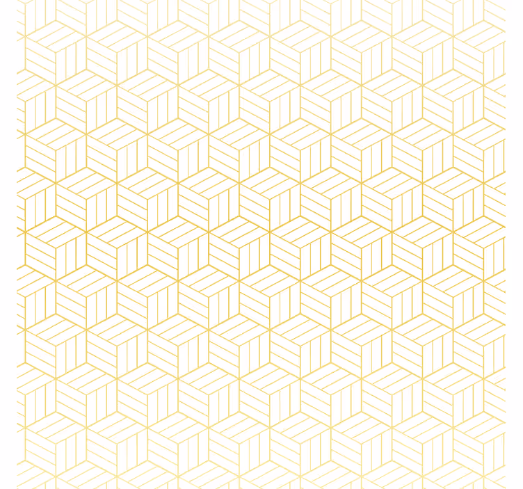Sodobni senčilo z zlatimi geometrijskimi kockami - TenStickers
