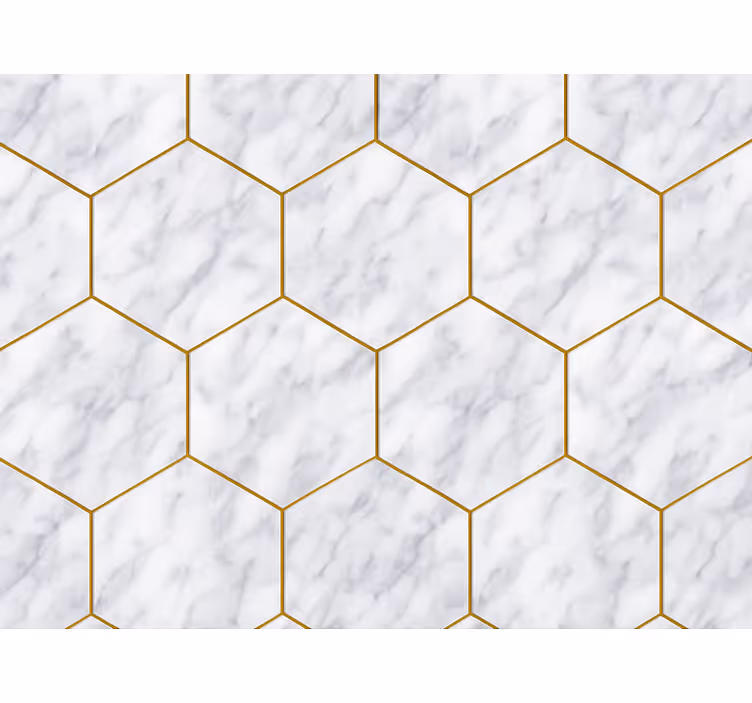 Sodobni senčilo iz hexagonalne marmor ploščice - TenStickers