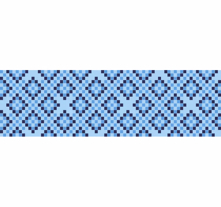 Modri senčniki za okna geometrijski modri pikasti vzorec - TenStickers