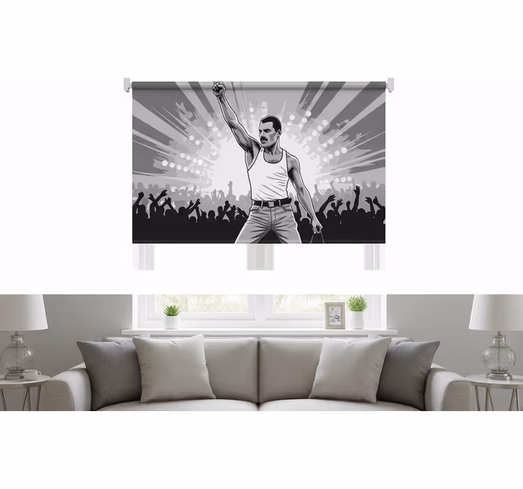 Rolo zavesa za dnevno sobo freddie na wembleyju - TenStickers