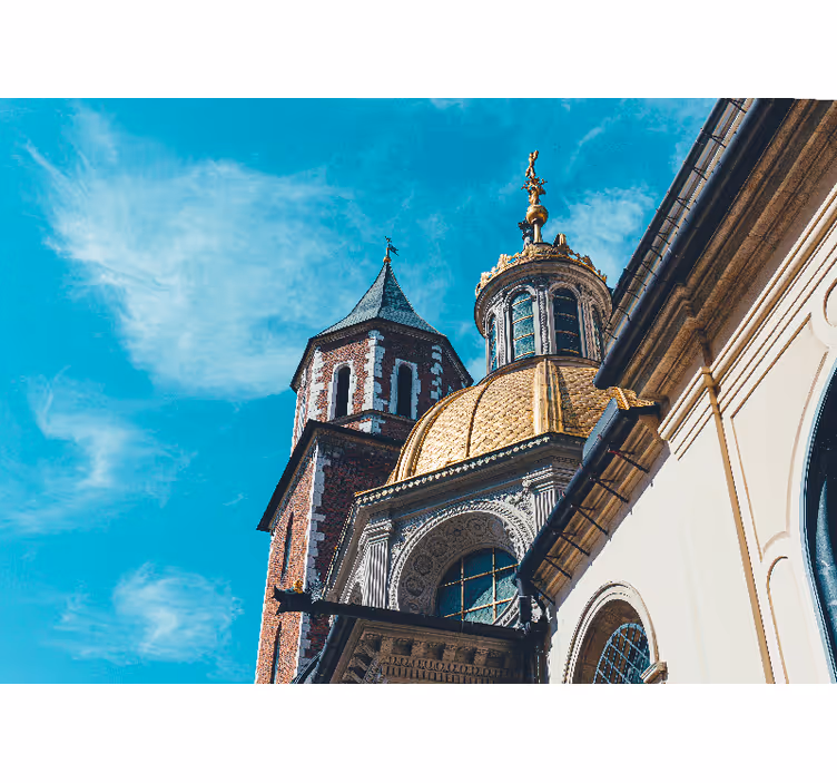 Rolo zavesa za dnevno sobo razgled na wawel - TenStickers