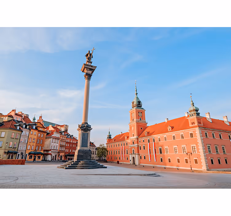 Rolo zavesa za dnevno sobo staro mestno jedro varšave - TenStickers