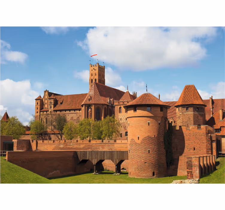 Rolo zavesa za dnevno sobo grad malbork - TenStickers