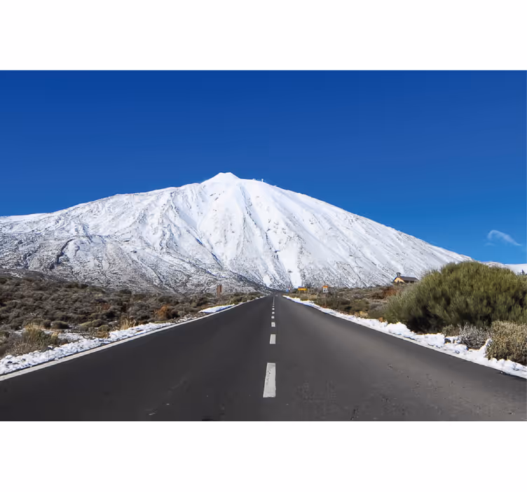 Rolo zavesa za dnevno sobo cesta proti teide - TenStickers