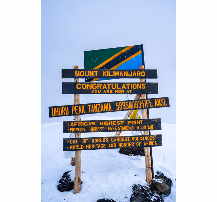 Rolo zavesa za dnevno sobo kilimanjaro znak - TenStickers