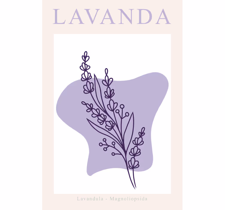 Rolo zavesa za dnevno sobo lavanda minimalizem - TenStickers