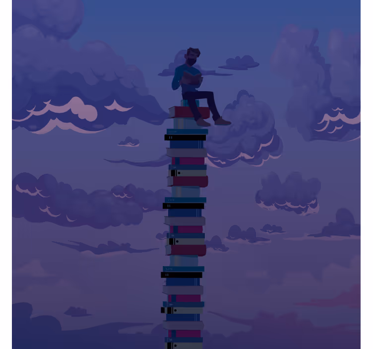 Rolo zavesa za dnevno sobo ilustracija knjižne stolpnice - TenStickers
