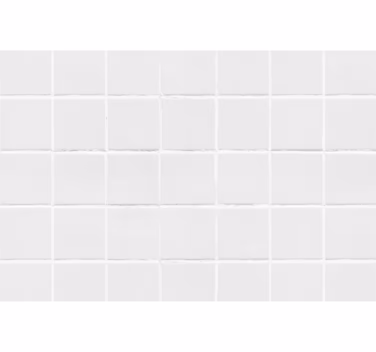 Bela rolo zavesa preprosti ploščice - TenStickers