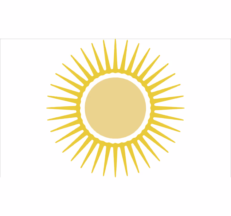Bela rolo zavesa rumeno sonce - TenStickers