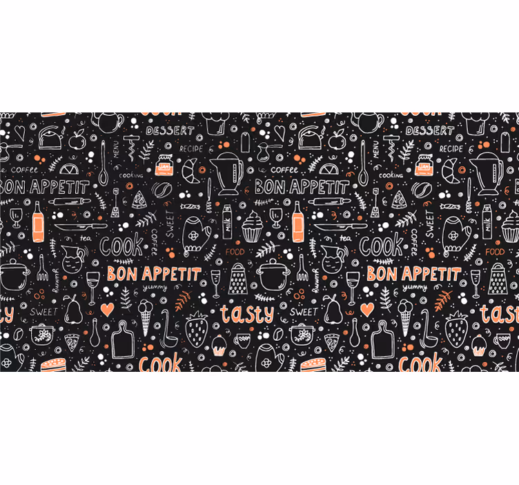 Rolo zavesa za spalnico vzorec dober tek - TenStickers