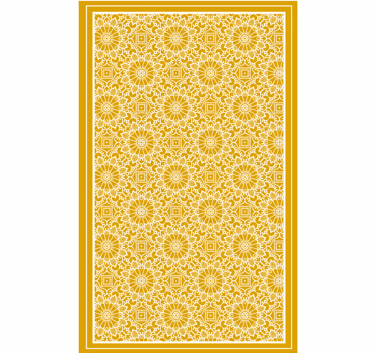 Rolo zavesa za spalnico vintage oblika rumena - TenStickers