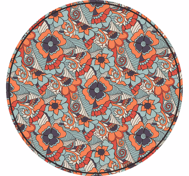 Rolo zavesa za spalnico cvetlični paisley - TenStickers