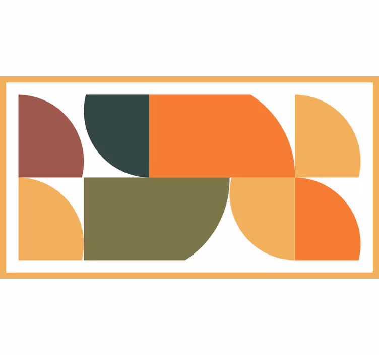 Rolo zavesa za spalnico abstraktna geometrijska umetnost - TenStickers