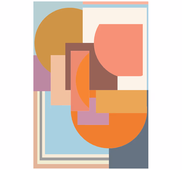Rolo zavesa za spalnico moderna geometrijska mozaika - TenStickers