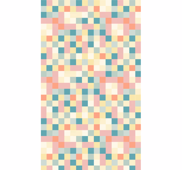 Rolo zavesa za spalnico barvni pastelni kvadrati - TenStickers