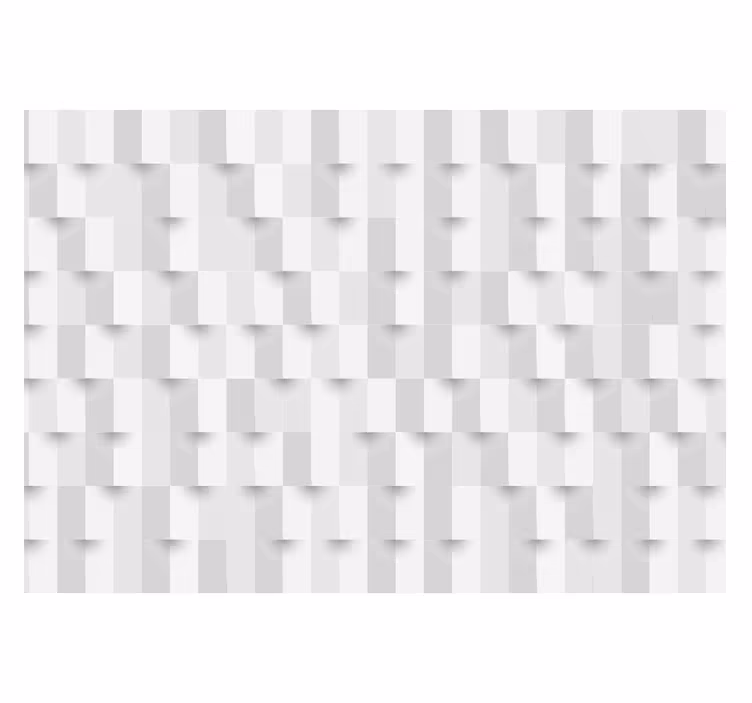 Bela rolo zavesa geometrijska sestavljanka - TenStickers