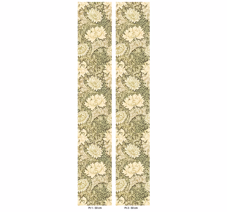 Letnik rolo senčilo art nouveau krizantema - TenStickers