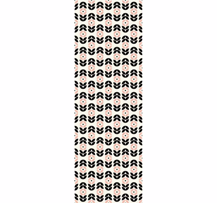 Letnik rolo senčilo rožnati geometrijski cvetlični vzorec - TenStickers