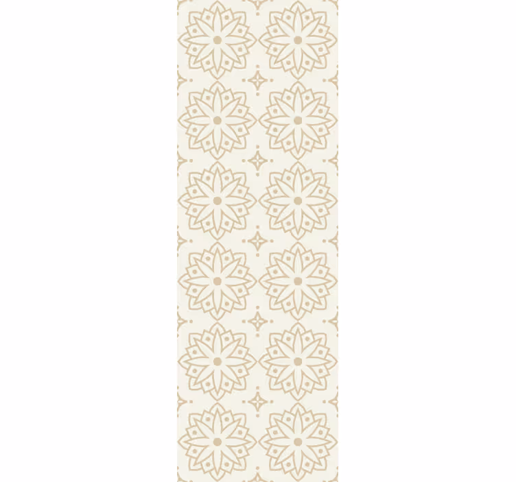 Letnik rolo senčilo kremni mandala vzorec - TenStickers