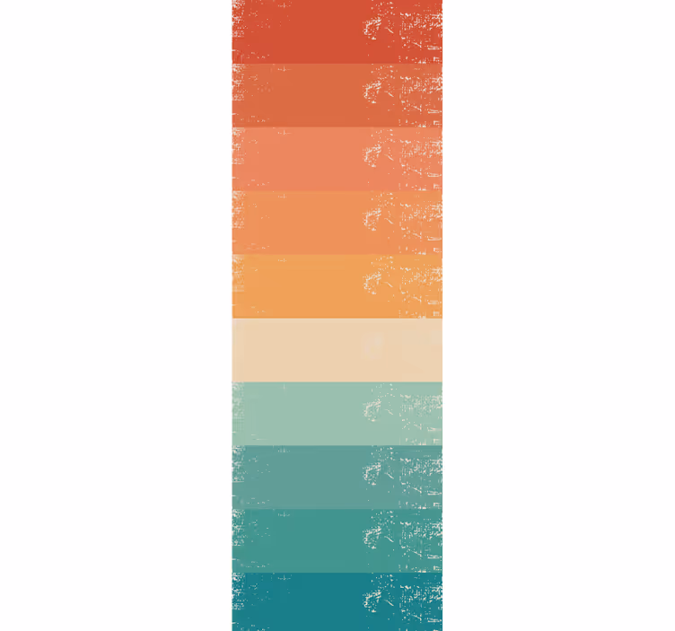 Letnik rolo senčilo retro črtasto mavrično - TenStickers