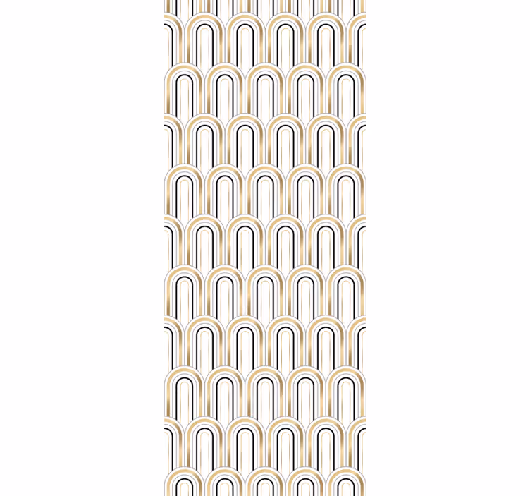 Letnik rolo senčilo geometrijske figure v slogu art deco - TenStickers