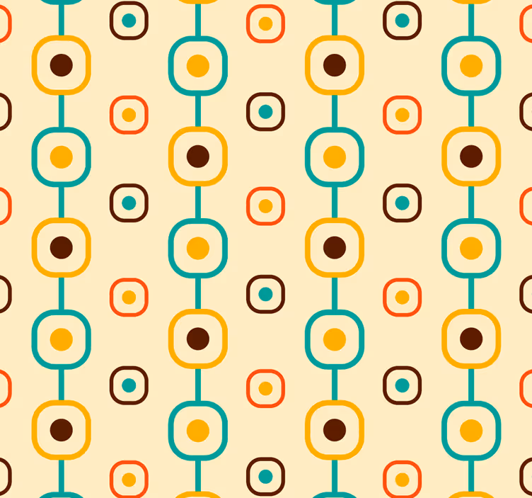 Letnik rolo senčilo 60s geometrijski vzorci - TenStickers