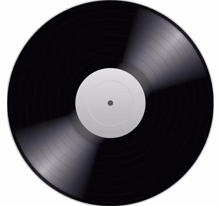 črni roloji vinilna preproga disco - TenStickers